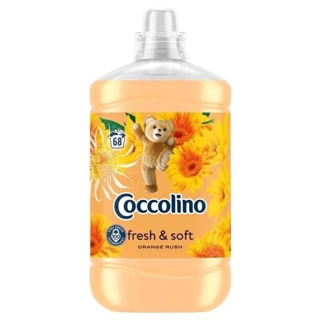 Ополіскувач Coccolino Fresh & Soft Orange Rush, 1,7 л (68 прань)