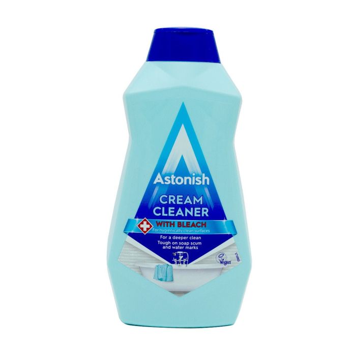 Крем для миття поверхонь на кухні і у ванній з відбілювачем Astonish Cream Cleaner Bleach, 500 мл