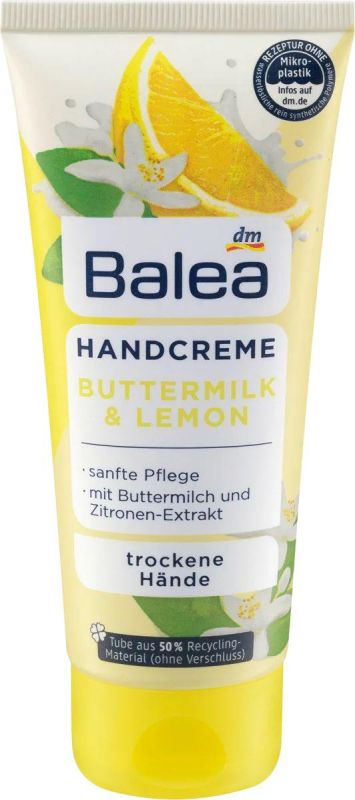 Крем для рук з лимонною олією Balea Buttermilk & Lemon, 100 мл