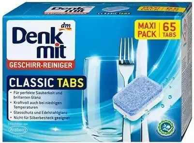 Таблетки для посудомийної машини Denkmit Classic, 65 шт