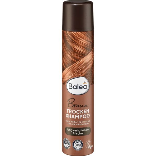 Сухий шампунь для темного волосся Balea Braun Trocken Shampoo, 200 мл