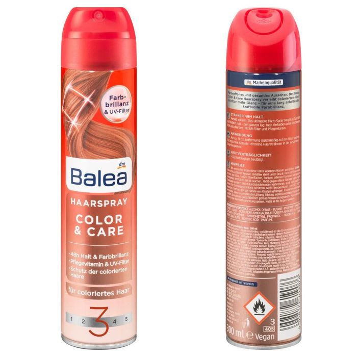 Лак для фарбованого волосся Balea Color & Care №3, 300 мл