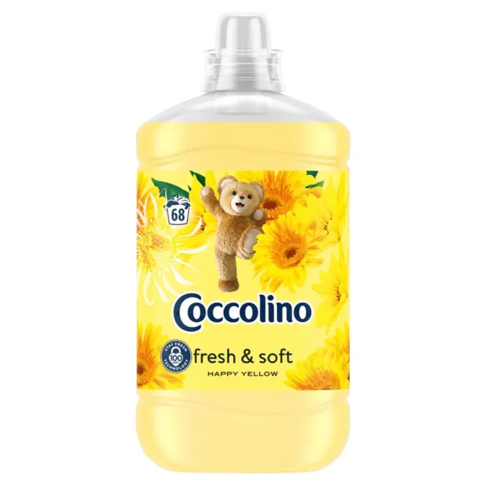 Ополіскувач Coccolino Fresh & Soft Happy Yellow, 1,7 л (68 прань)