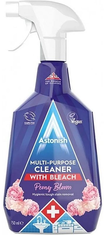 Дизенфікувальний — універсальний очисник з відбілювачем Astonish Multi -Purpose with bleach, 750 мл