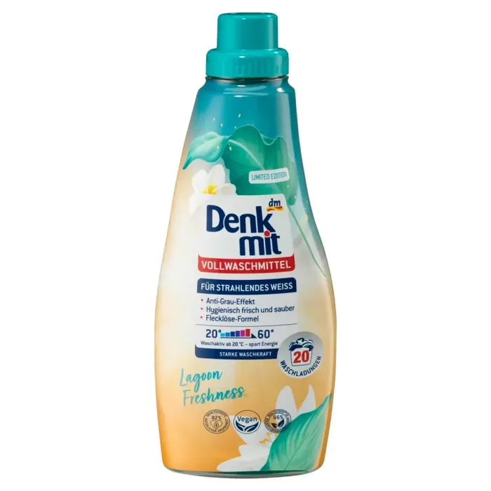 Гель для прання білих,світлих тканин Denkmit Lagoon Freshness , 1 л (20 прань)