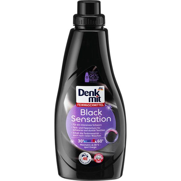 Гель для прання чорних тканин Denkmit Black Sensation , 1 л (40 прань)