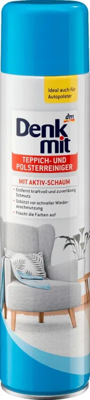 Піна для чищення килимів та м'яких меблів Denkmit Teppich-Und Polsterreiniger, 600 мл