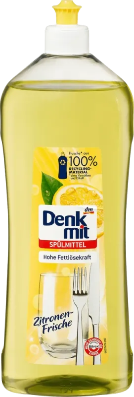 Засіб для миття посуду з лимоном Denkmit Spulmittel Zitronen-Frische, 1л