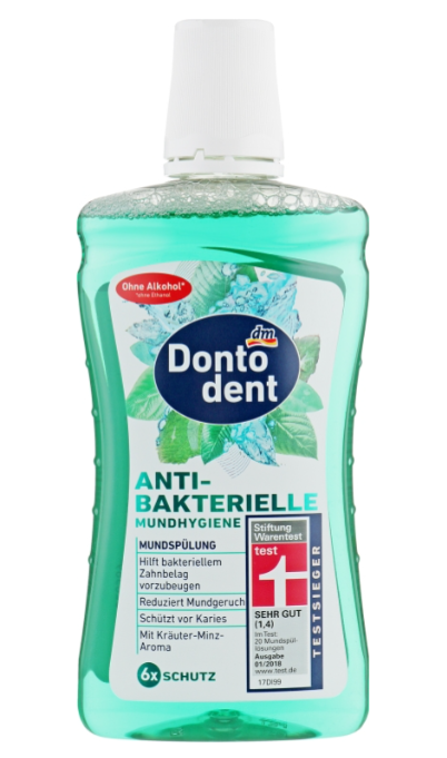 Ополіскувач для порожнини рота "Антибактеріальний" Dontodent Antibacterial, 500 мл